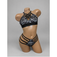 Жіночий костюм «black lace» — exotic pole / go-go / strip dance Жіночий костюм «black lace» — exotic pole / go-go / strip dance