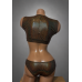 Боді «dark gold» go-go pole dance exotic dance