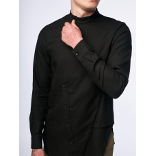 Сорочка з льону “sm-2425“, чорний