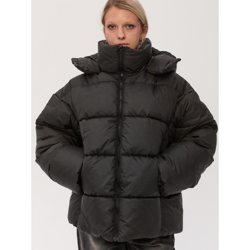 Зимовий жіночий водо-вітрозахисний пуховик оверсайз крою “Хлоя“, чорний Зимовий жіночий водо-вітрозахисний пуховик оверсайз крою “Хлоя“, чорний