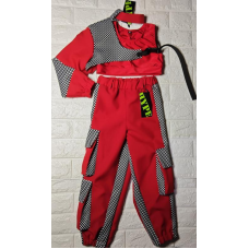 Дитячий танцювальний костюм “Перегони“ hip-hop, джаз-фанк, денсхол, хіп-хоп, jazz, розмір 104-110