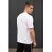 Футболка Бейсік чоловіча, білий/чорний